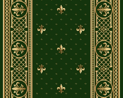 Ковровая дорожка полушерстяная LILIA green