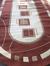 PACIFIC CARVING 395 RED / CREAM Овал