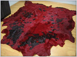 Ковер-шкура Ван Гог бордо