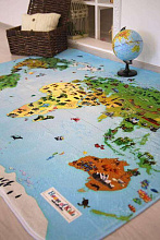 Детский развивающий 3D ковер КАРТА МИРА 86033