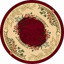 Ковер VALENCIA d005 RED Круг