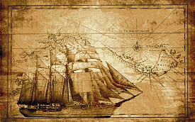 МОРСКОЙ древняя КАРТА МИРА-1