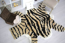 натуральный из меха Альпаки ШКУРА ТИГРА