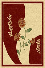 PACIFIC CARVING 0337 CREAM / BORDEAUX