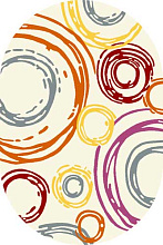 SUNRISE v859 CREAM-MULTICOLOR Овал