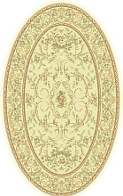 Рельефный ковер из вискозы VENEZIA 5008 192875 beige ОВАЛ