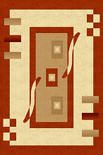 PACIFIC CARVING 287 CREAM / RED