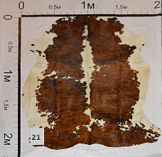 Меховой ковер-шкура ТРИКОЛОР BIG19