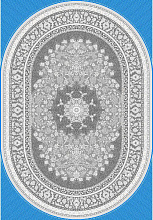 Ковер ARMINA GA007G GREY / GREY Овал