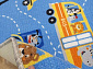 Детский ковер-палас ZVEROPOLIS сине-голубой 