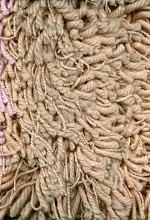 Ковер Шегги акрил B5 персик ОВАЛ