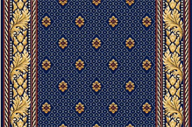 Ковровая дорожка полушерстяная SIDNEY blue