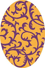 COMFORT SHAGGY 2 s627 ORANGE-PURPLE Овал