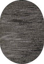 Ковер-циновка KAIR-A S143 BLACK-GRAY Овал