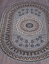 Ковер SIERRA-A D504 BLUE-BROWN 2 Овал