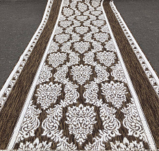 Ковровая дорожка циновка VEGAS S001 BROWN-CREAM