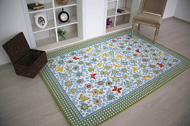Детский ковер Цветы и Бабочки PTT Sorona JOYFUL KIDS Flower