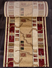 Ковровая Дорожка OLYMPOS d077 CREAM-RED